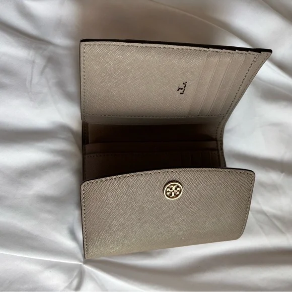 Tory Burch Taupe Leather Wallet - Picture 5 of 13